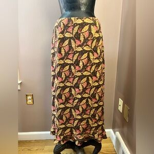 Y2K Sigrid Olsen Funky Floral Maxi Skirt Size Petite 8